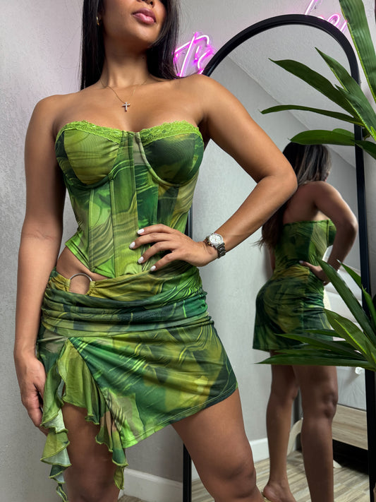 Mini dress verde