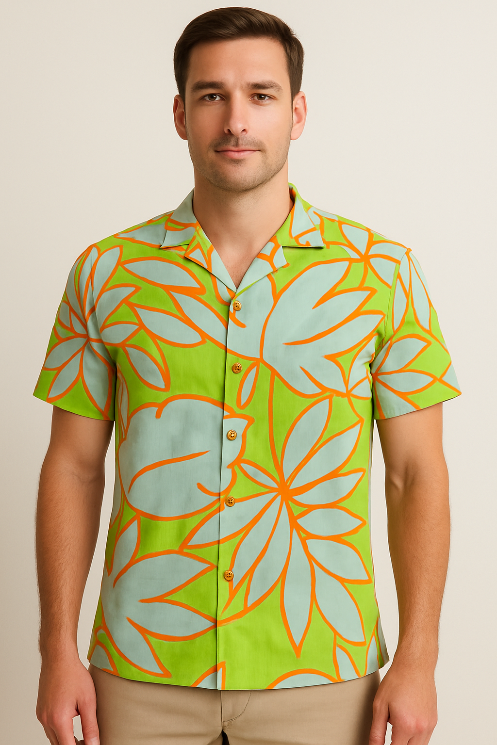 Camisa Verde Tropical