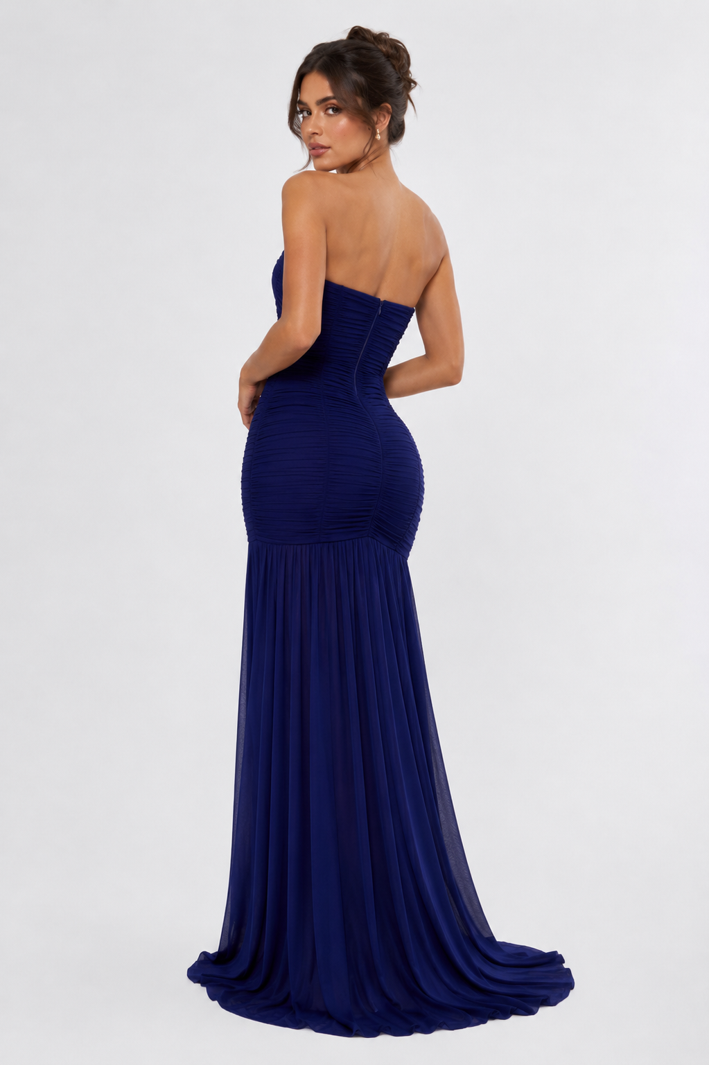 Soft Glam Ruched Mesh Grow