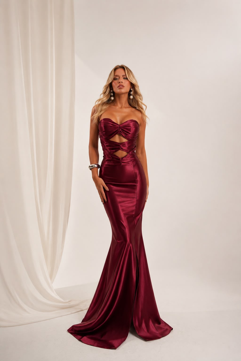 Vestido Strapless Rubí Royale