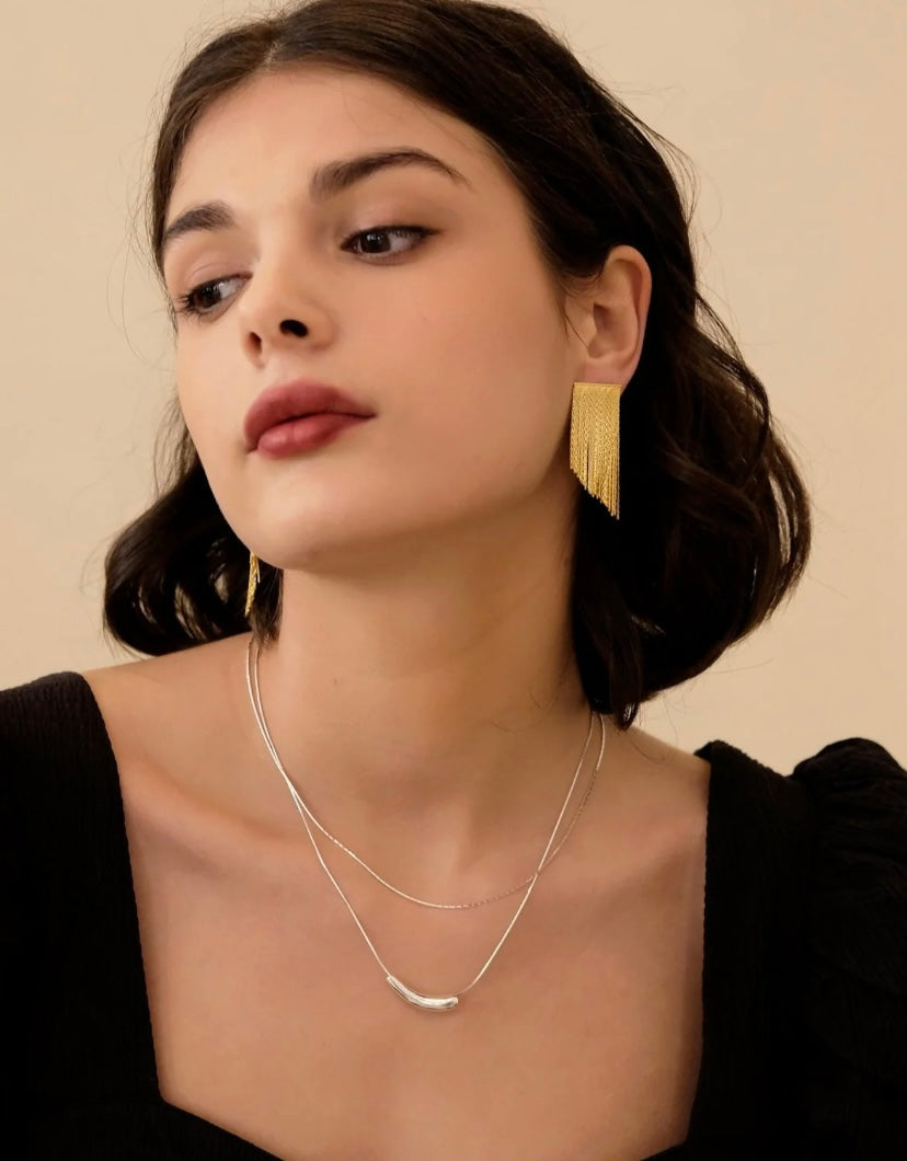 Aretes de Tiras colgantes