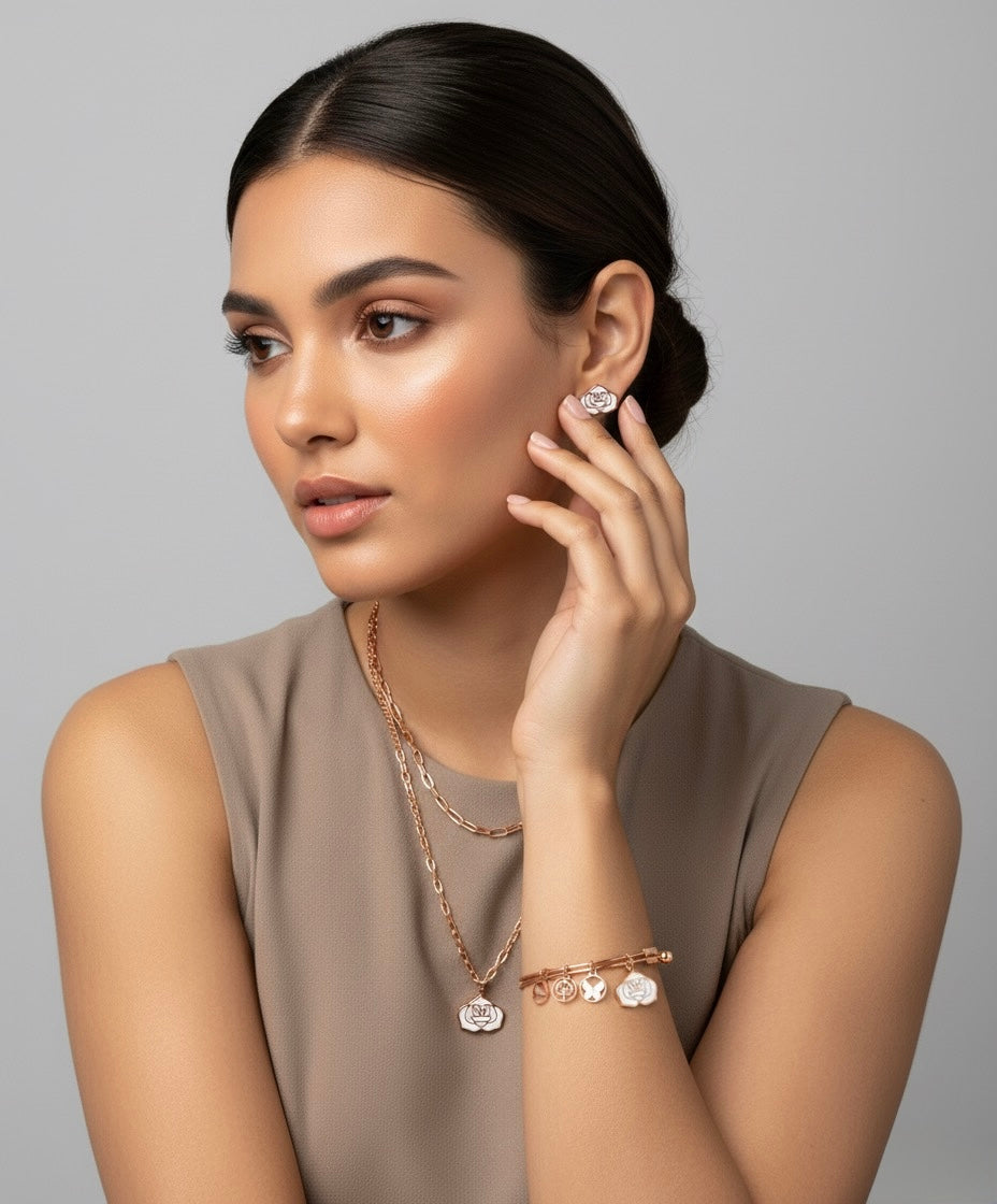 Collar doble Cadena Rose Gold