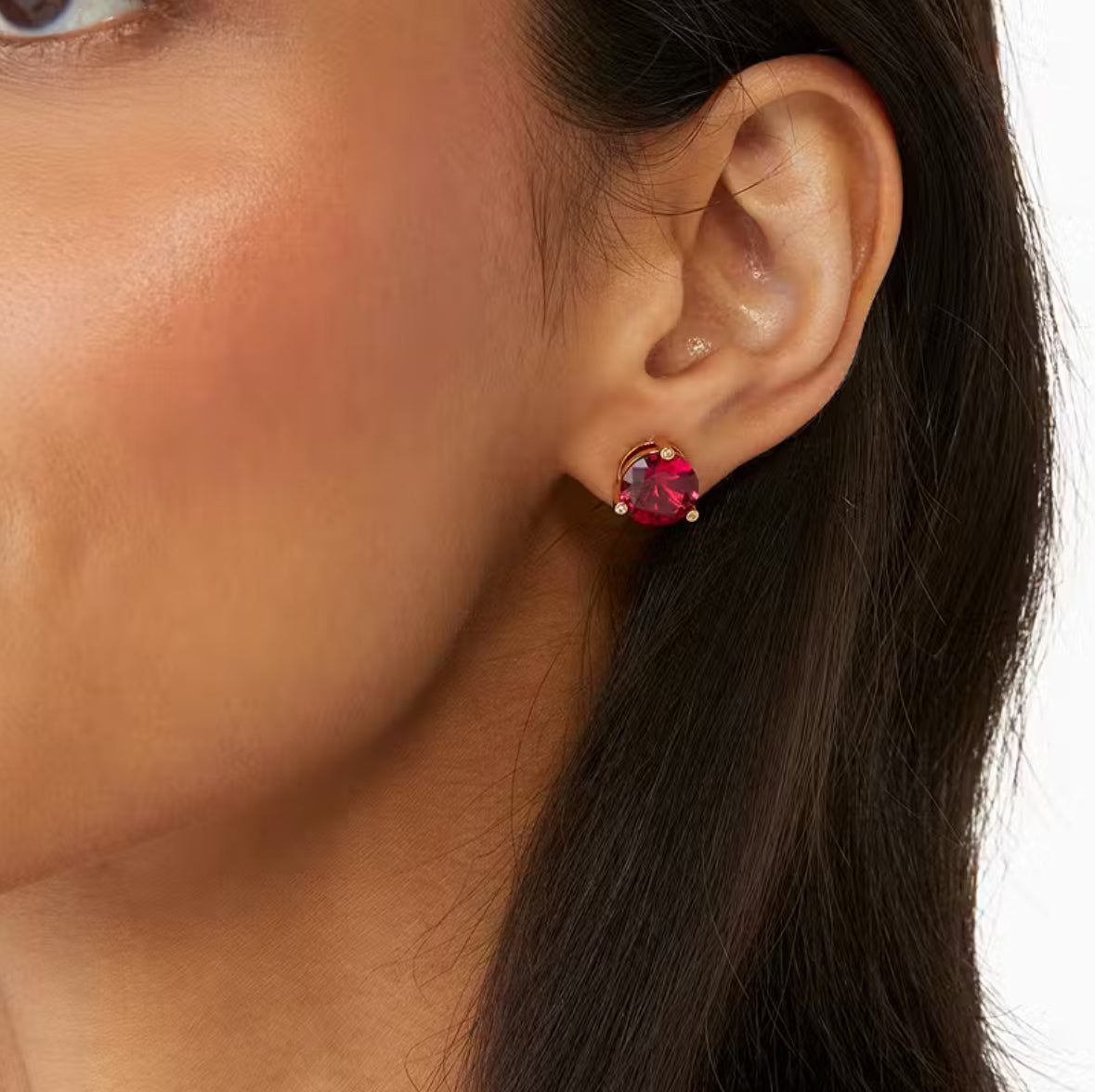 Aretes verde y blancos