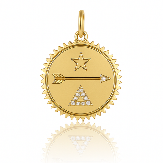 DIJE TIPO PLAQUITA, FLECHA