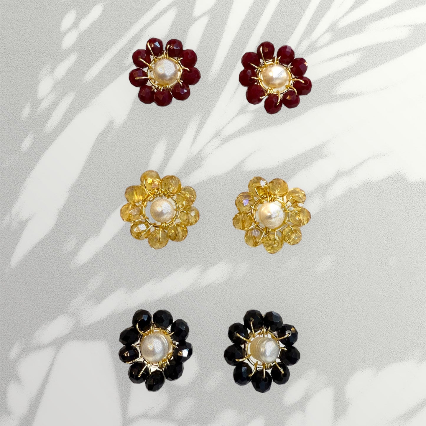 Aretes - Flor artesanal