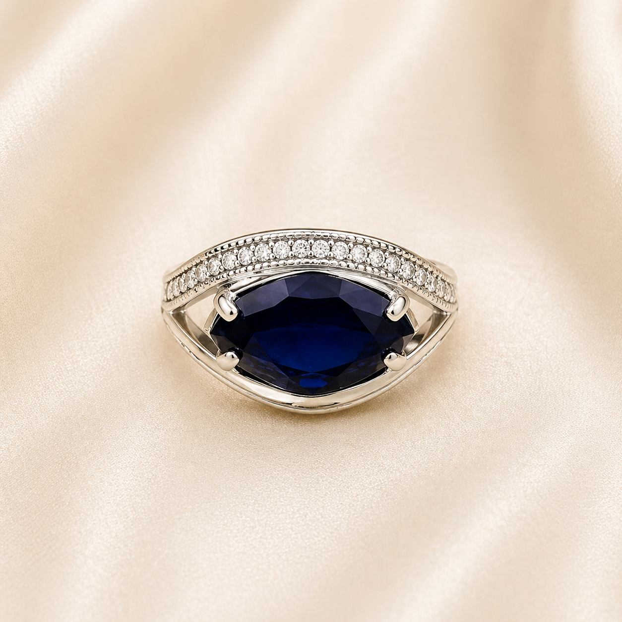 Anillo oro plata