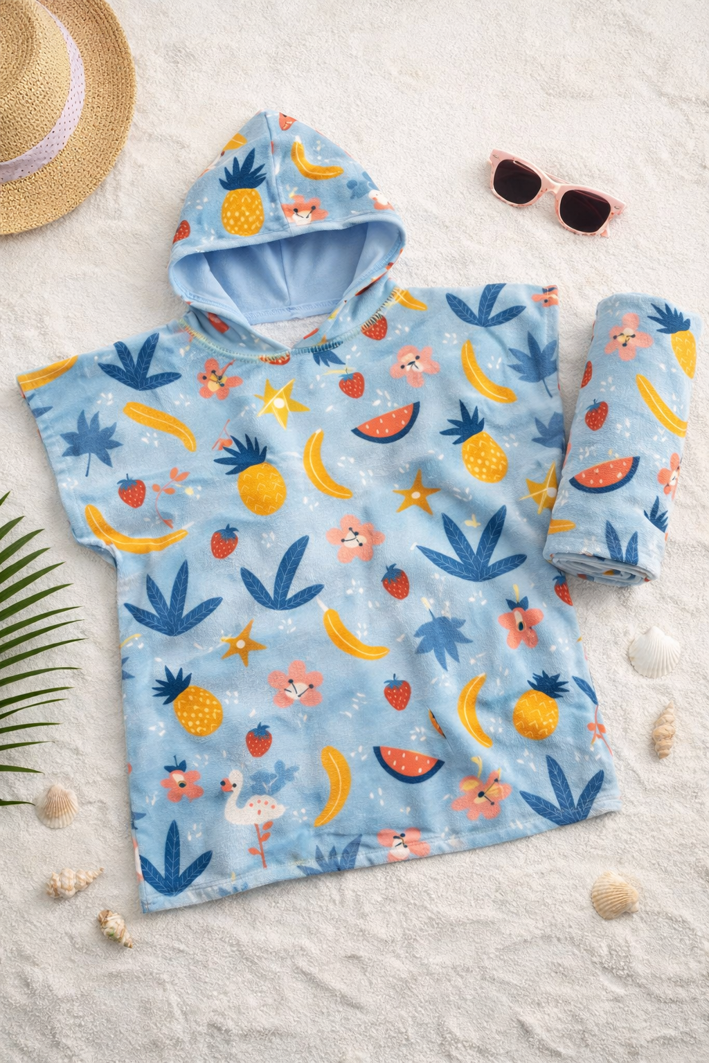 Poncho Microfibra (2-7 años) Fruity Pebble