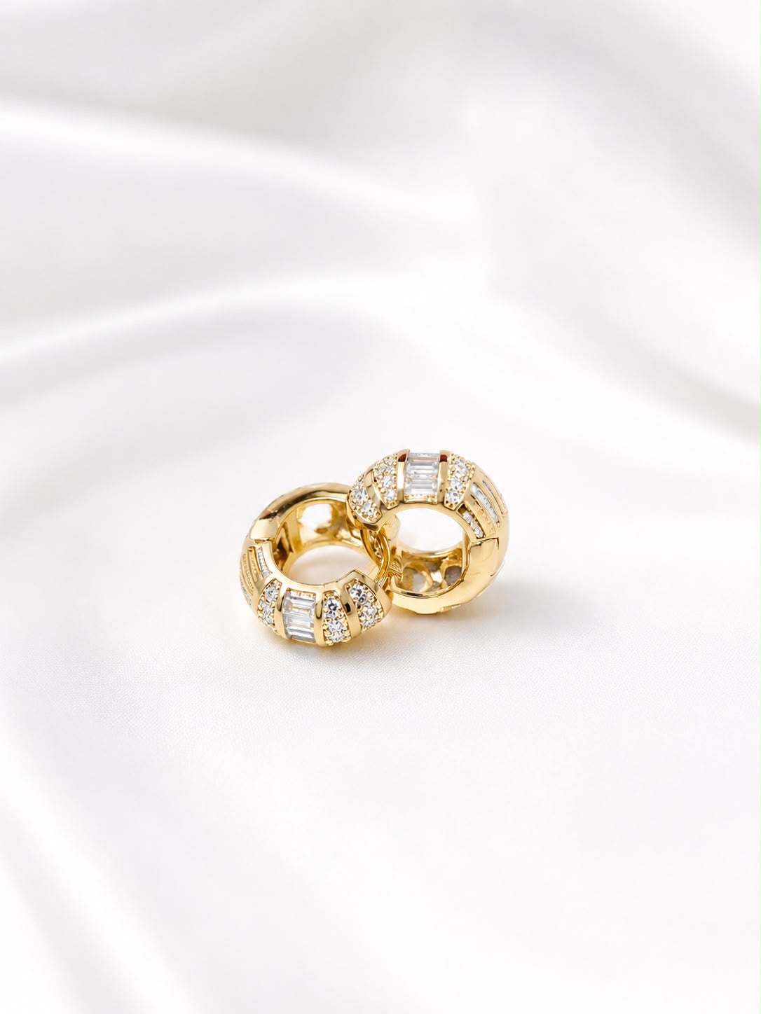 Argollas con detalles cristal