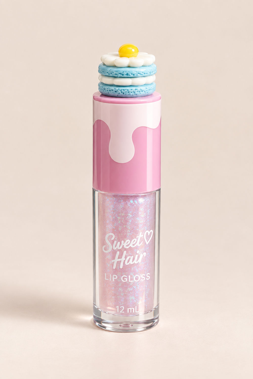Lip Gloss con Charm de postres