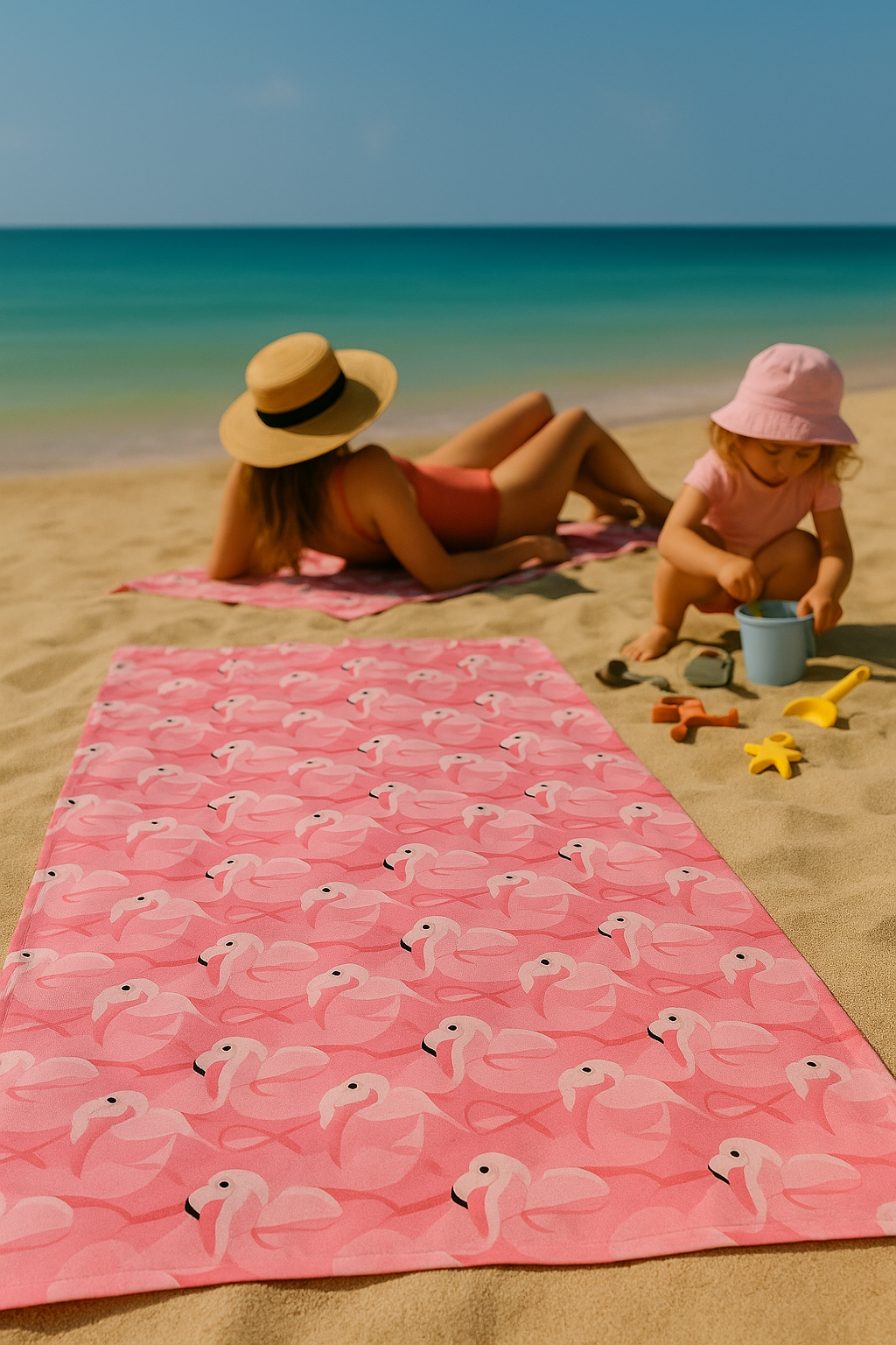Toallas Rectangulares Flamingo