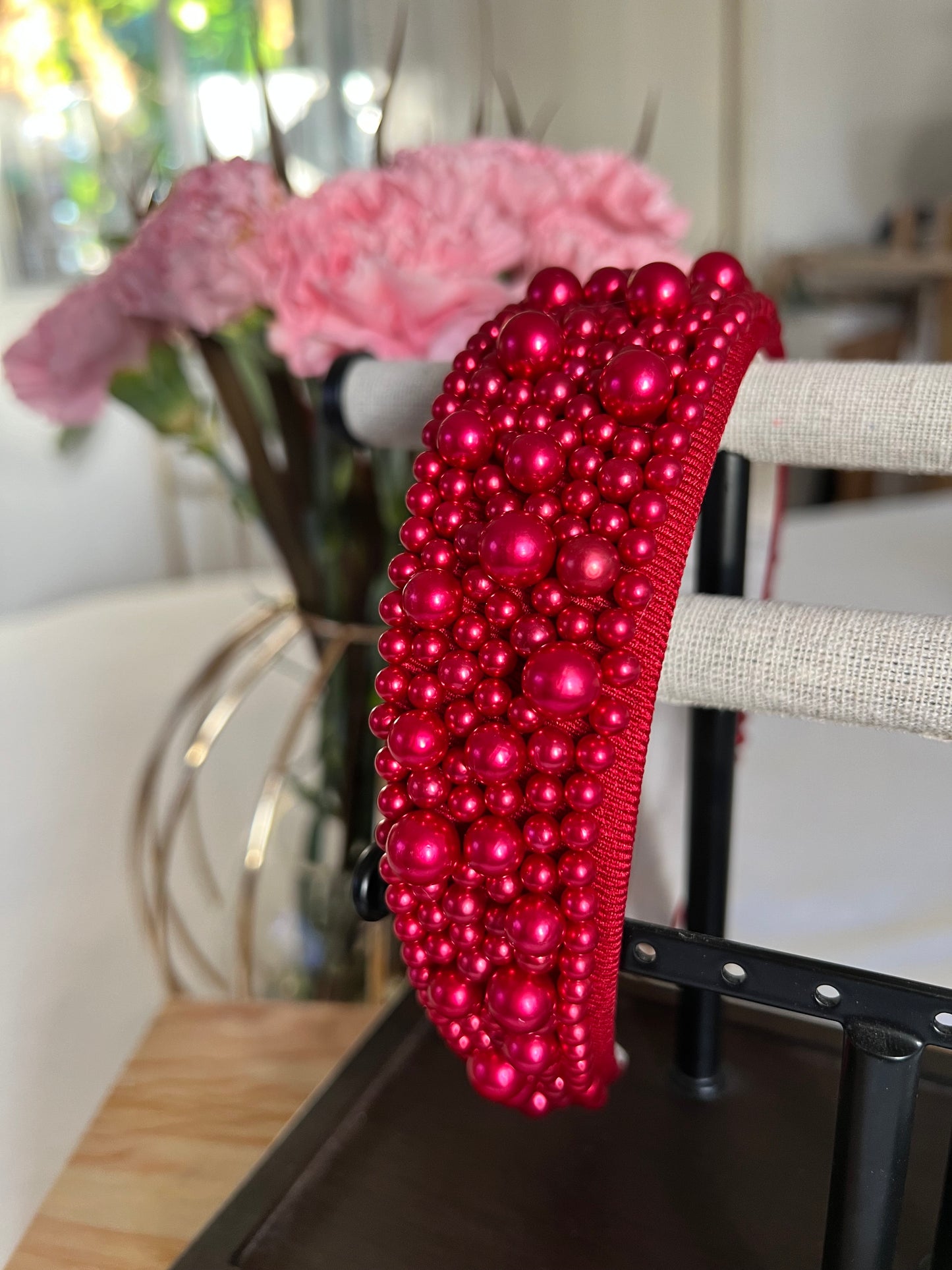 Diadema ancha con Perlas 02708