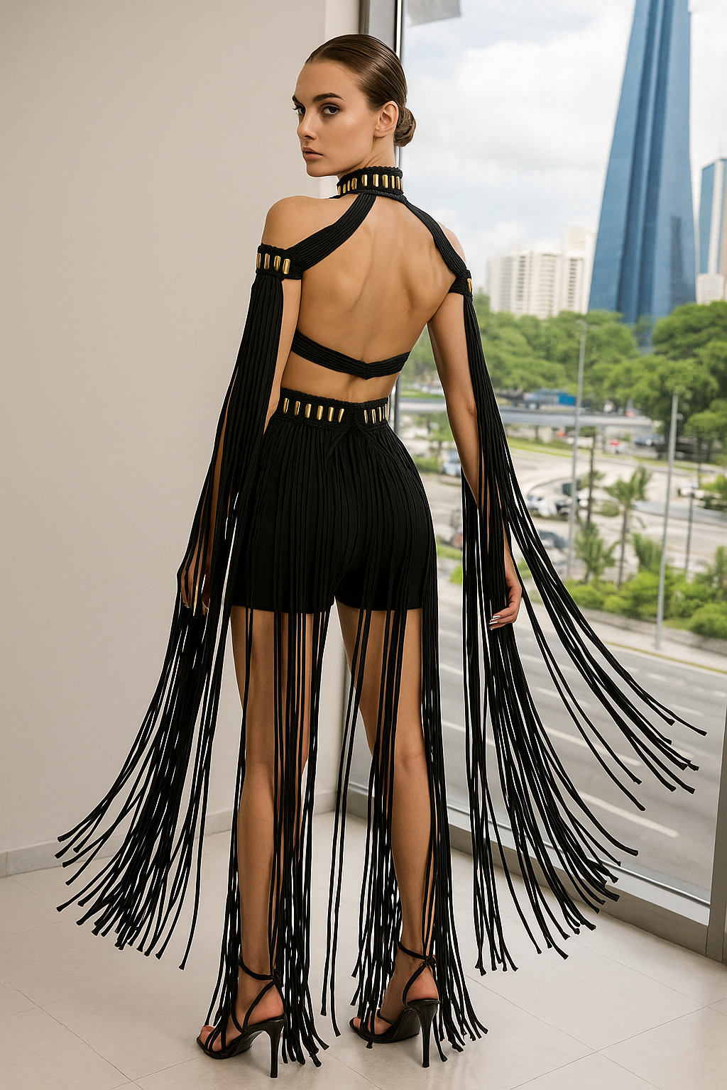 VESTIDO DE MACRADAME