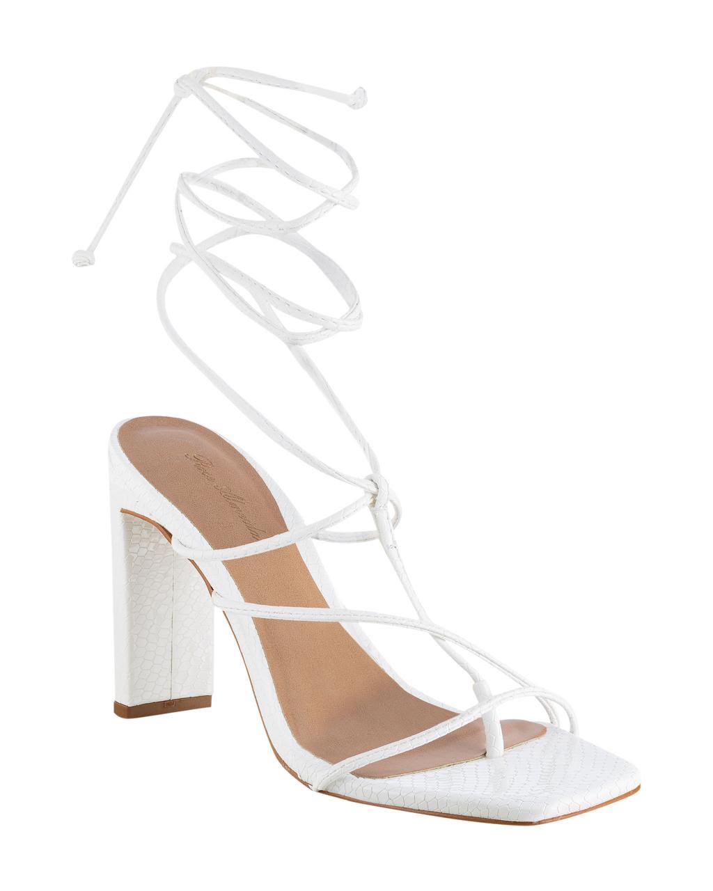 Tacones Blanco Nieve