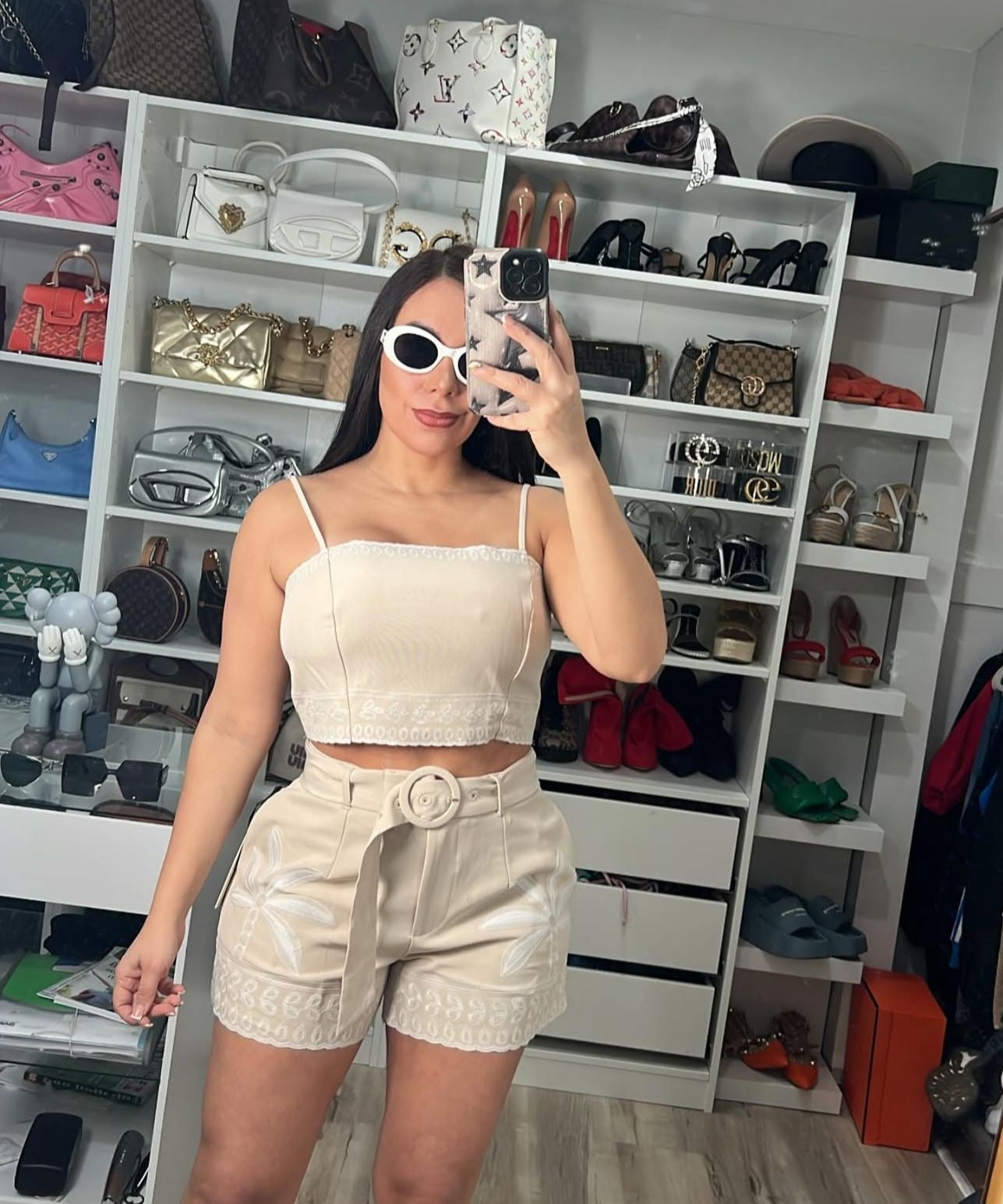 Sale Set beige short