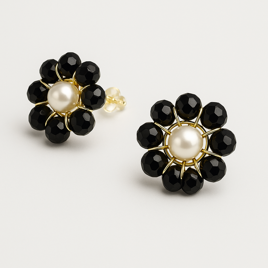 Aretes - Flor artesanal