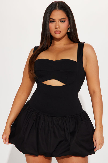 Evie bubble mini dress