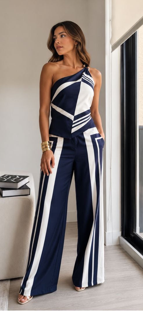 SET BLANCO Y AZUL