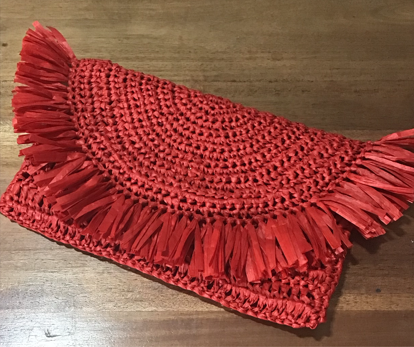 Clutch ROJA raffia