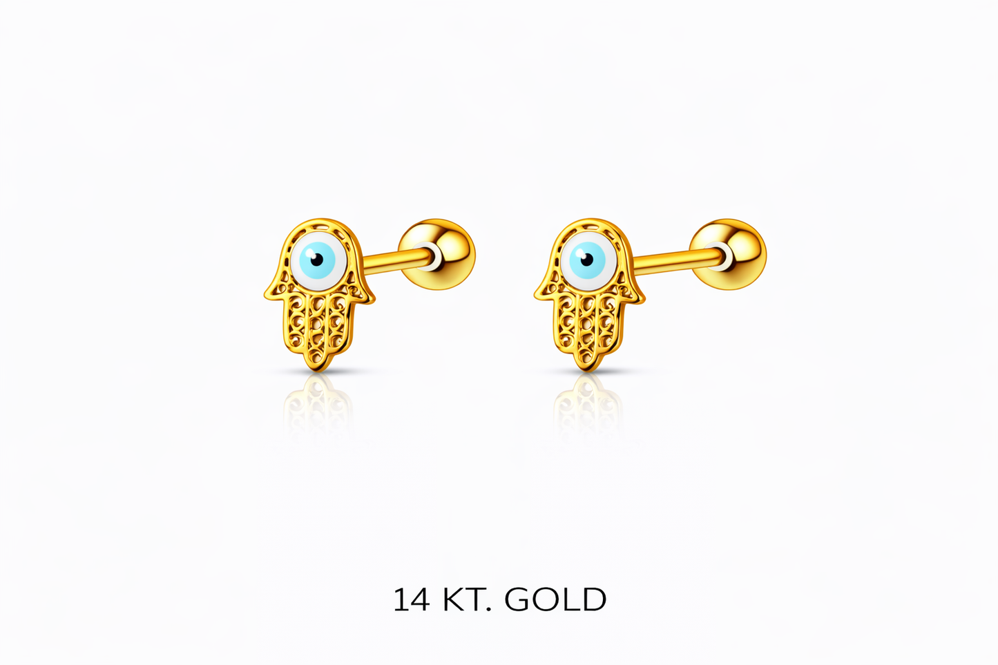 Topitos Oro 14K diseños variados - Piercing