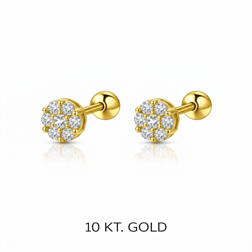 Topitos Oro 10K Europeo - Piercing
