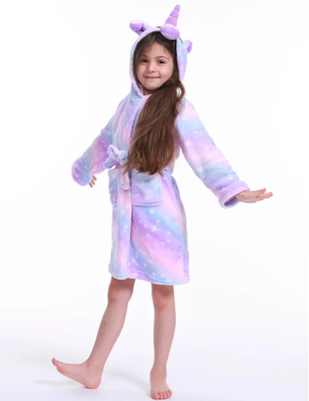 Bata Unicornio morado rosado grande
