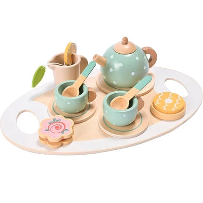WOODEN TEA SET VERDE