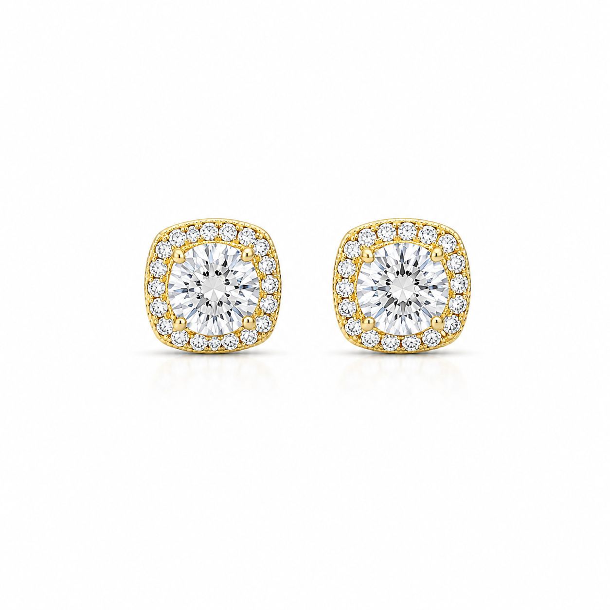 Golden Studs - Acero y Rodio