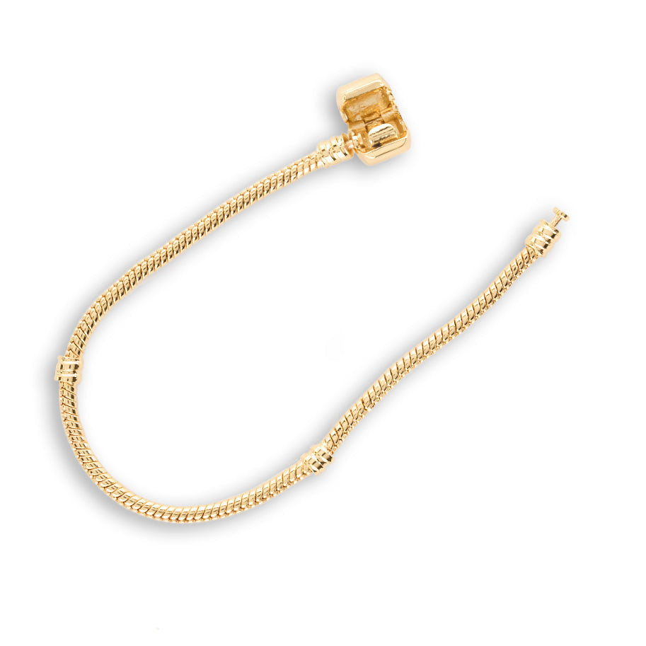 Pulseras chicas doradas tipo pandora