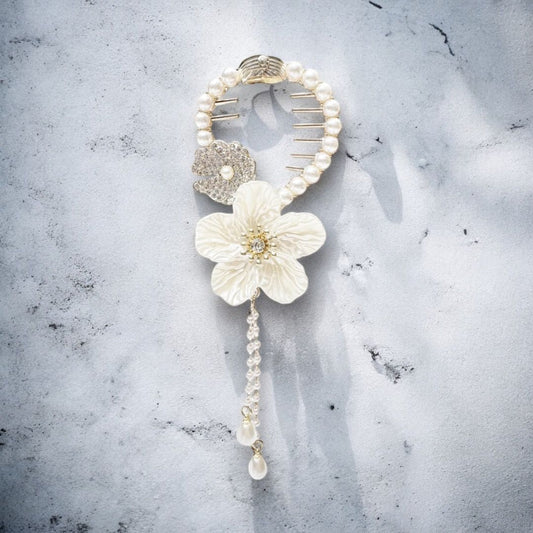 Gancho con diseño de flores 01105