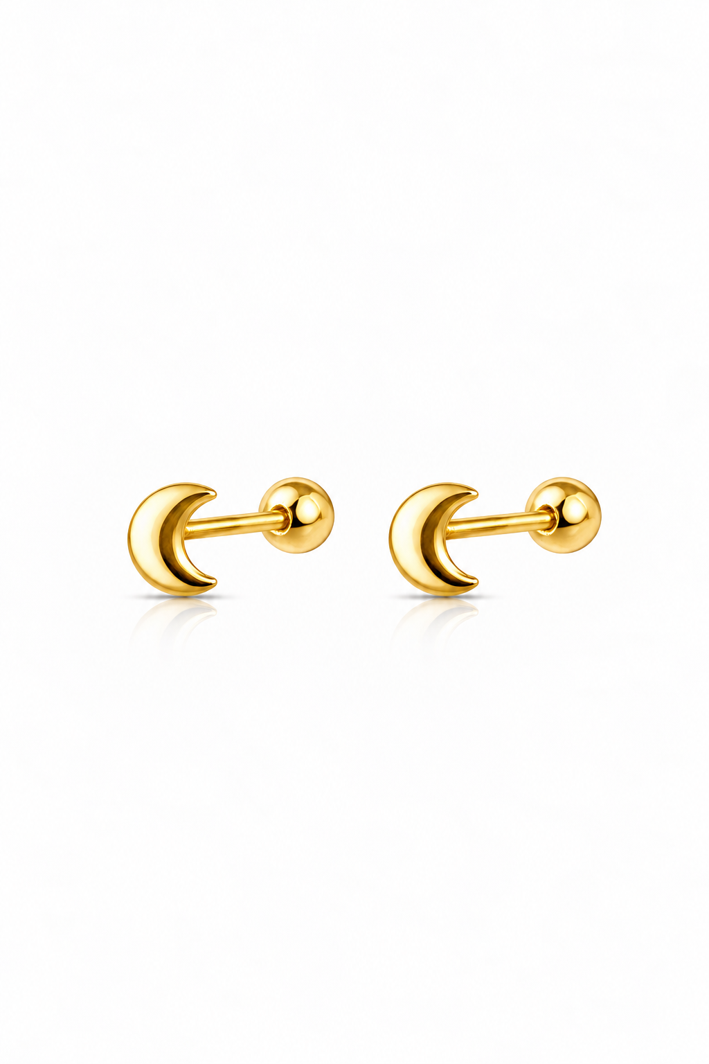 Topito Oro 10K luna sencilla - Piercing