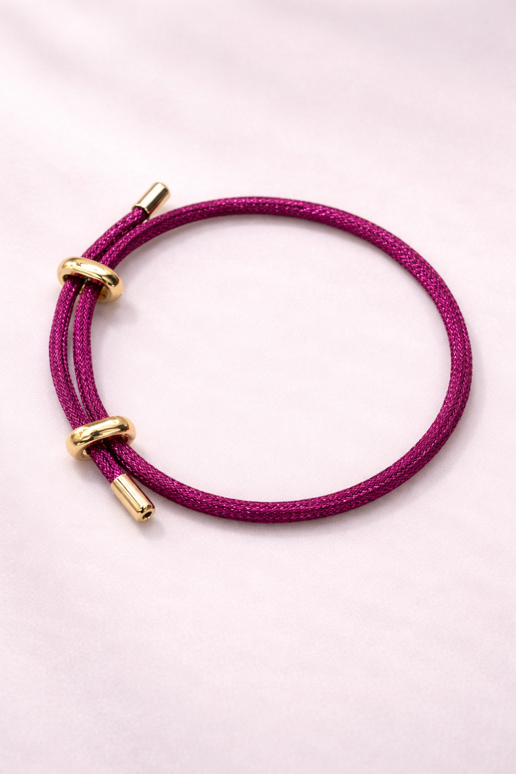 Pulsera ajustable hilos metálicos