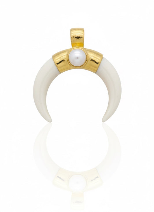 DIJE CUERNO PEQUEÑO MEDIA LUNA