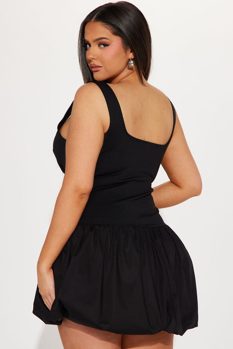 Evie bubble mini dress