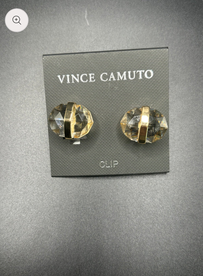 Aretes Vince Camuto - Clear gold
