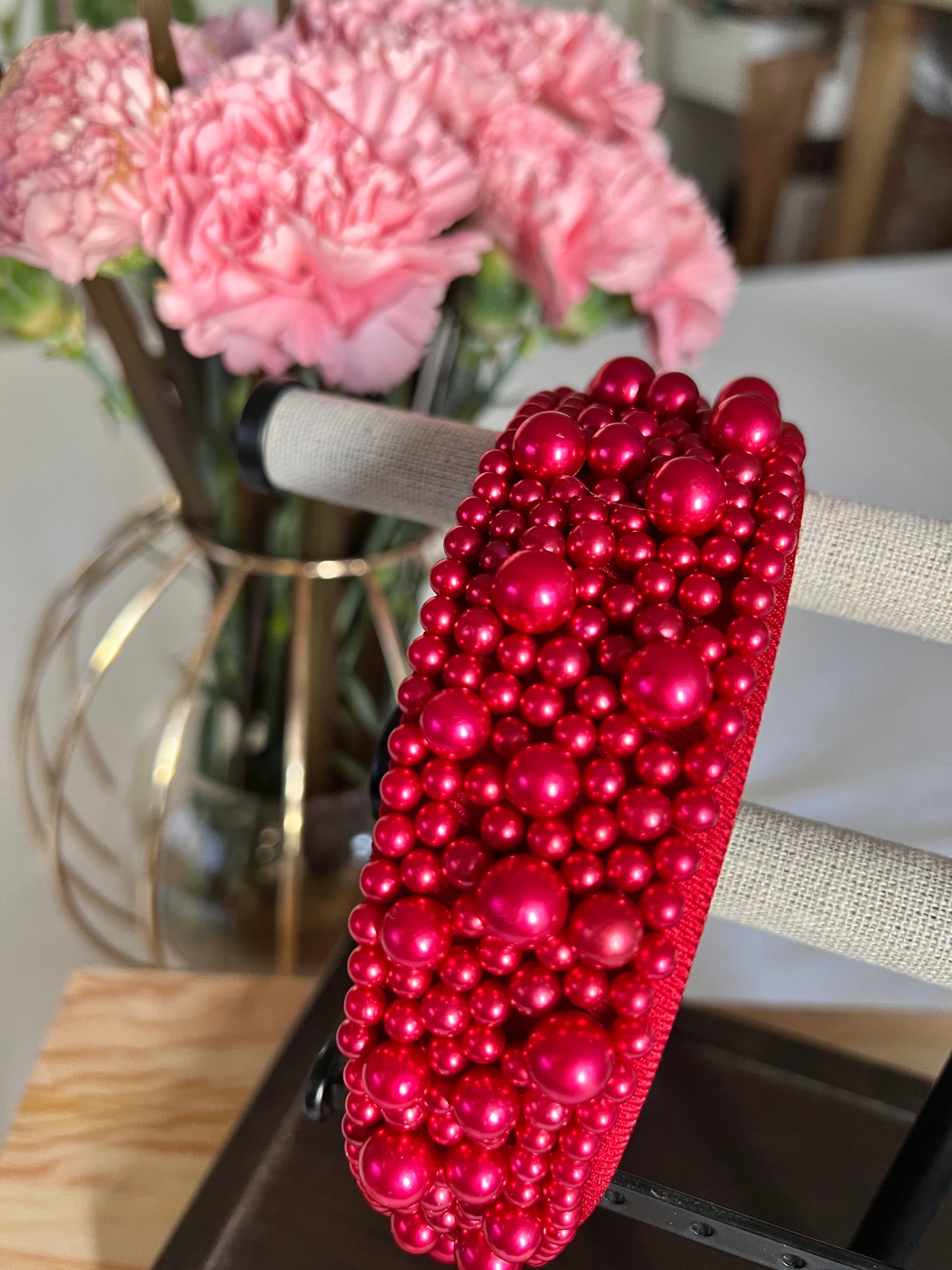 Diadema ancha con Perlas 02708