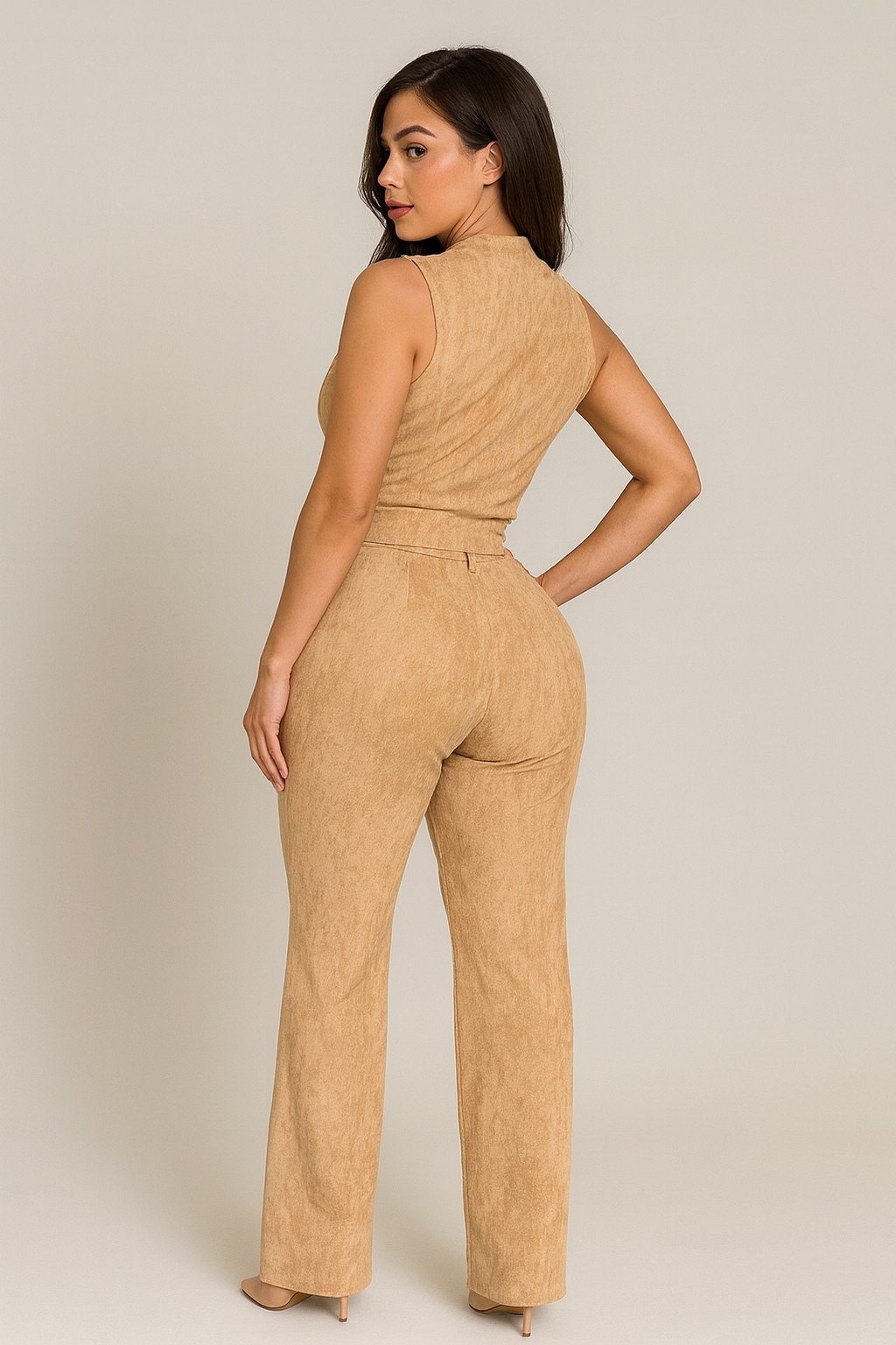 Set beige de pana