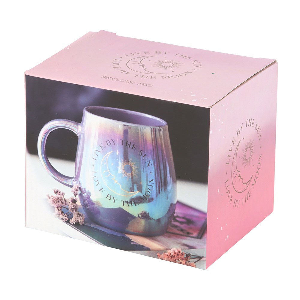 Taza Mug Tornasol Vive bajo el Sol, Ama bajo la Luna