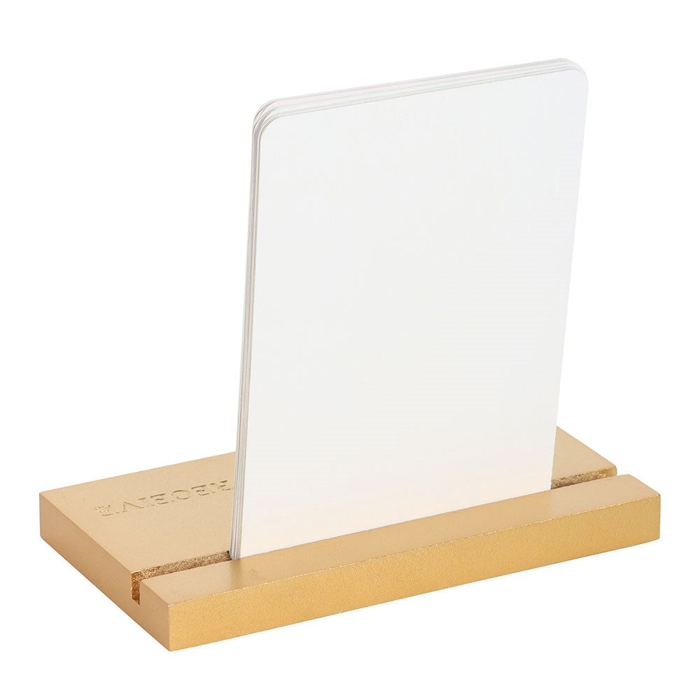 Cartas de Afirmación Etéreas/Celestiales con soporte de madera