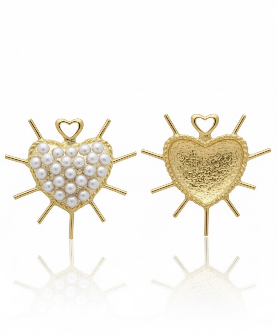 DIJE CORAZON CON 9 LADOS