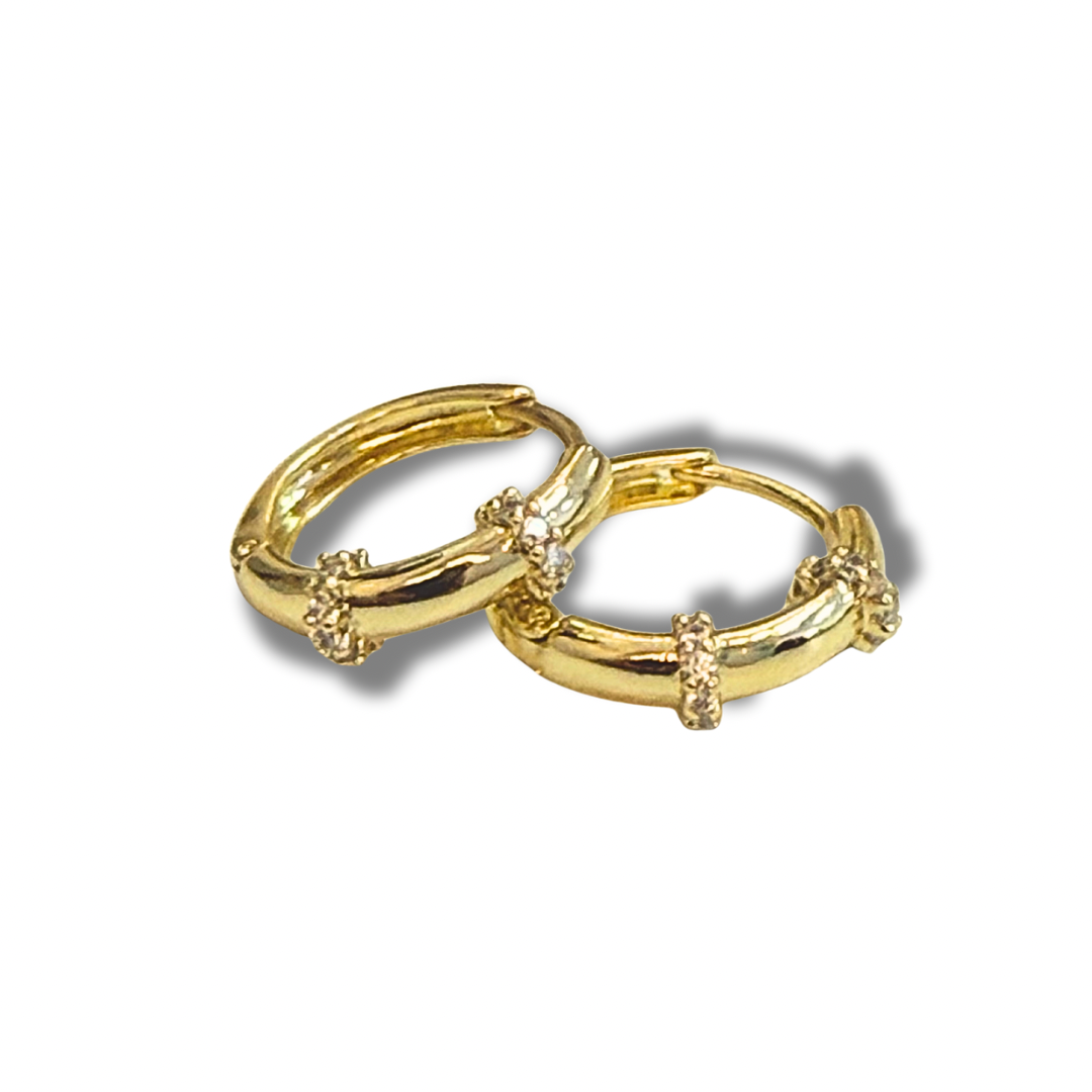 Aretes - huggies medianos
