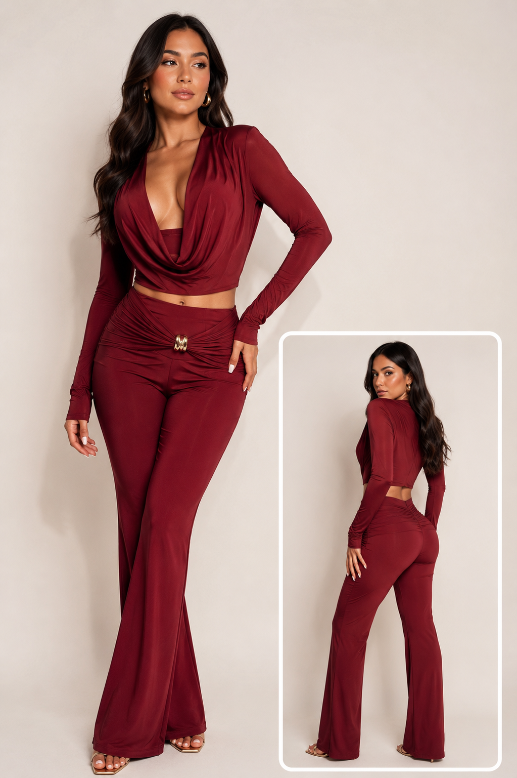 Set vino tinto spandex