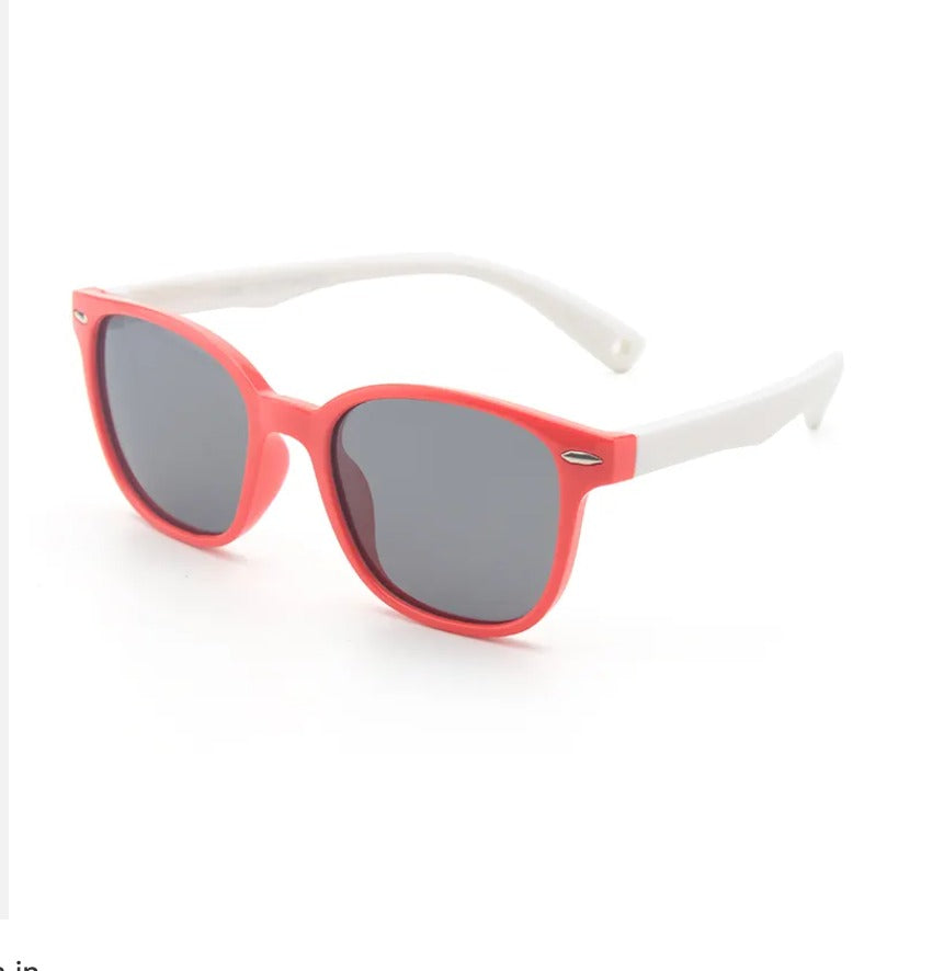 Lentes de Sol Rojo y Blanco