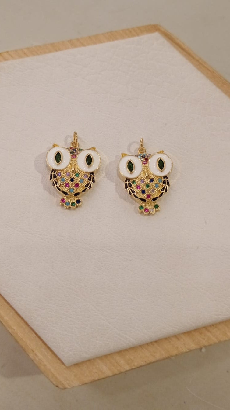 DIJE BUHO DE COLORES OJOS GRANDES