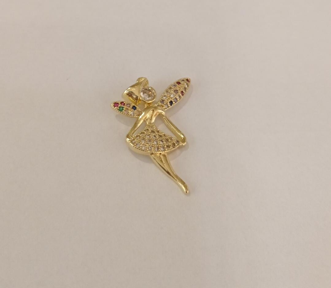 DIJE HADA CON ALAS DE CIRCONES DE COLORES