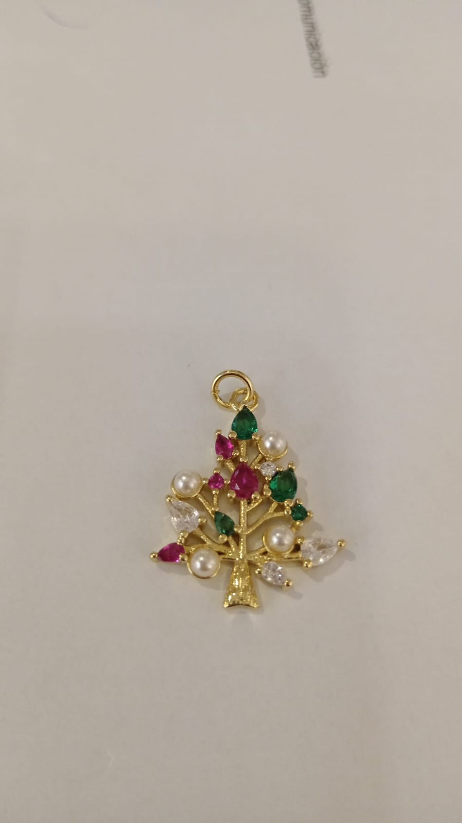 DIJE ARBOL DE LA VIDA MINI CIRCONES DE COLORES