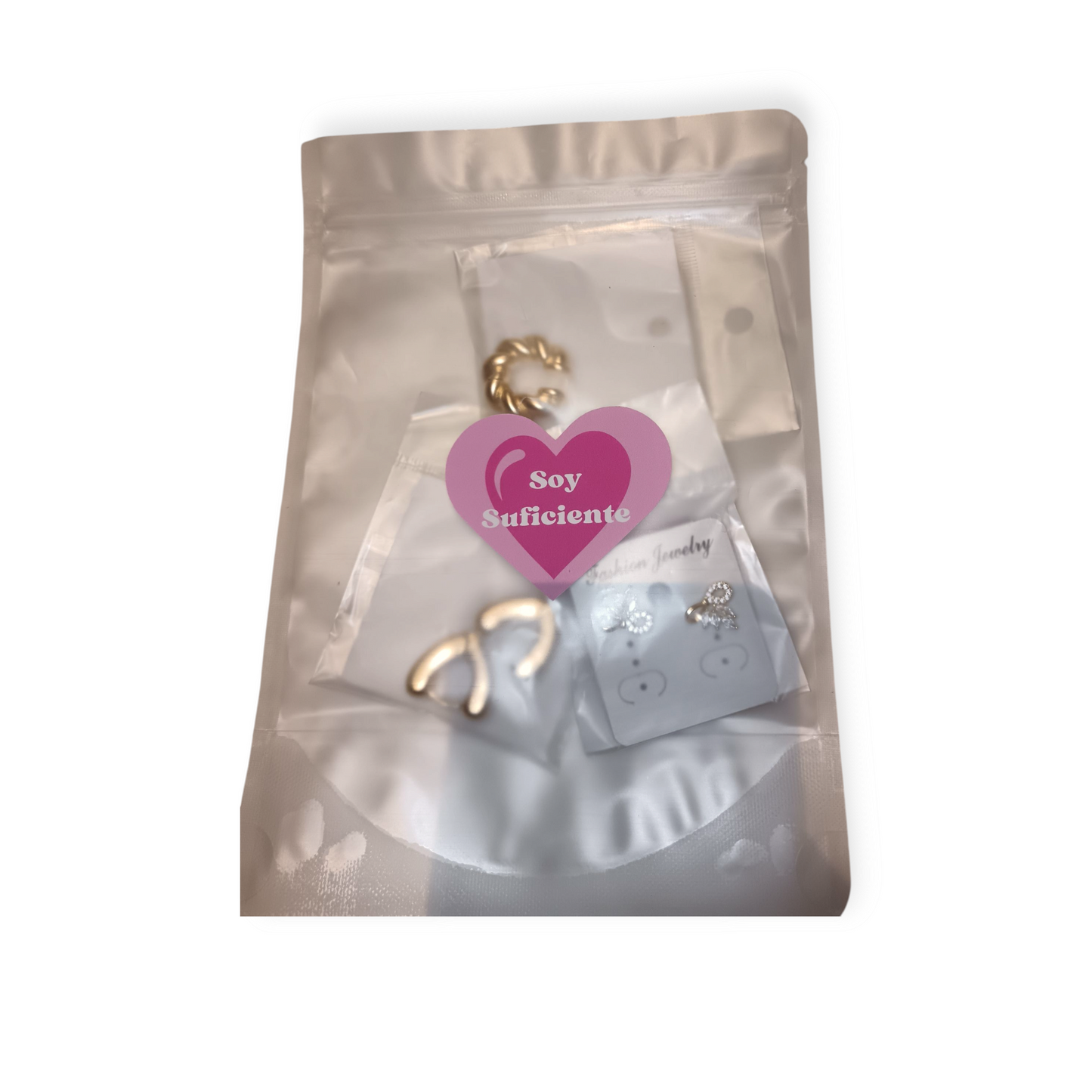 Kit Promo 3 aretes +1 collar accesorios variados