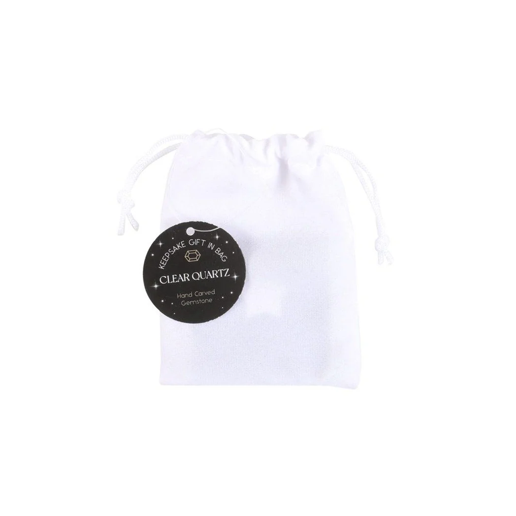 Estrella de Cuarzo Cristal en bolsa