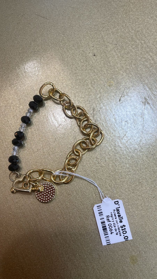 Pulsera en cristales y dije de fé