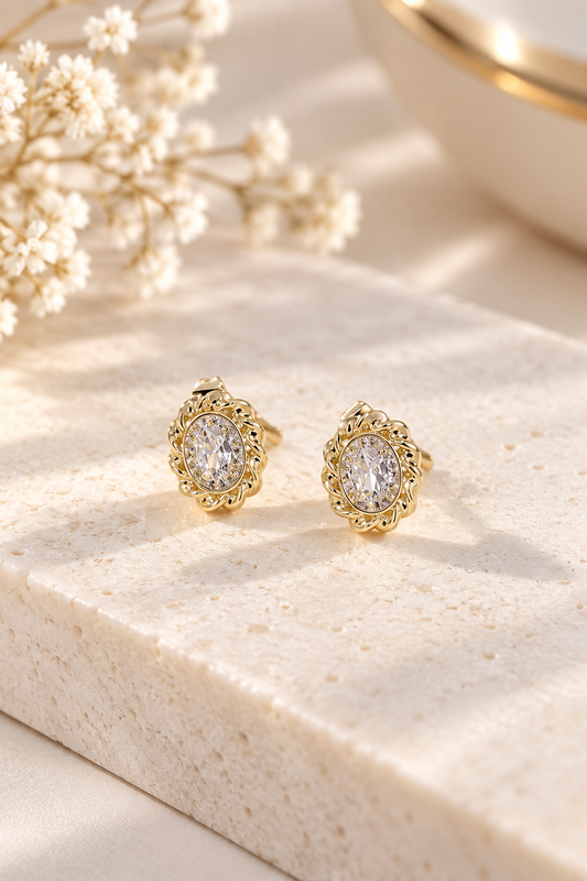 ARETES BAÑO DE ORO MJ53