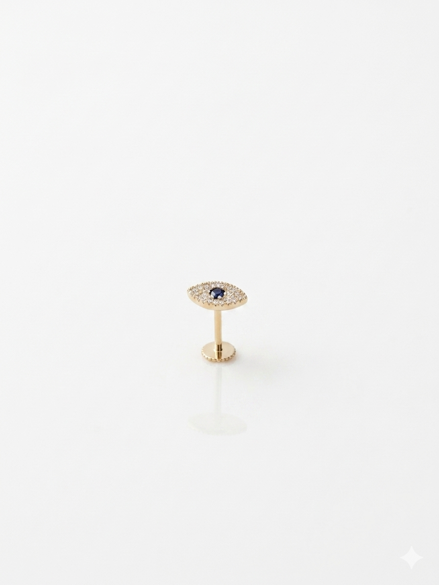 Piercing para orejas 14K variados